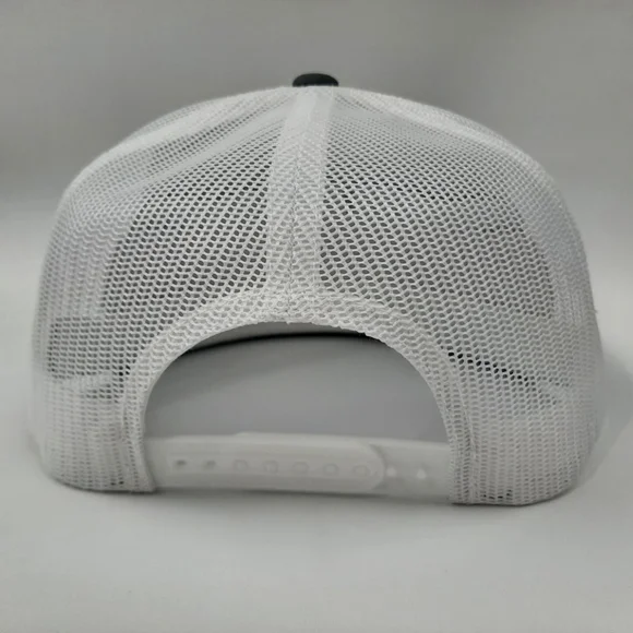 Tonka Embroidered Patch Flat Bill Snapback Mesh Hat Cap Gray & White Quality Mad - Picture 4 of 9